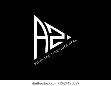 Diseño del logotipo de la letra Z TRIANGLE