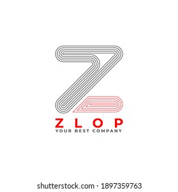 Logotipo Z o vector ZL Minimalista