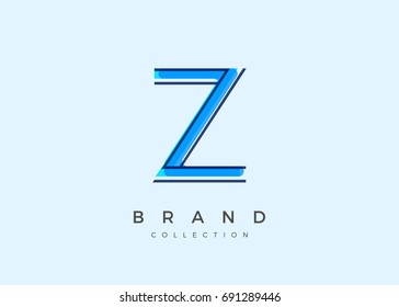 Z Typography Alphabet Font Logo Icon Stock Vector (Royalty Free ...