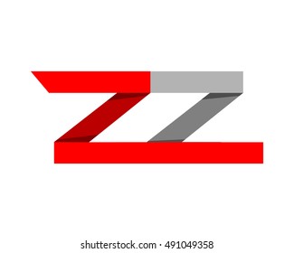z and z typography letter typeset typeface alphabet font image vector icon