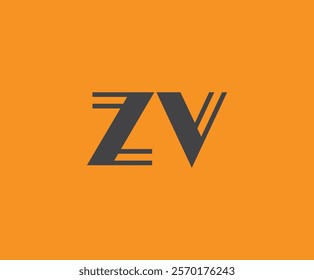 Z and V logo design. ZV abstract Letters Logo Monogram. This logo design is the process of creating a visual symbol that represents a brand, company, or individual.