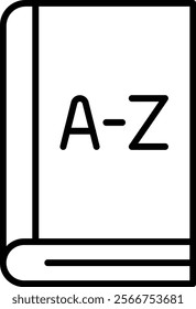 From A to Z vector icon. Can be used for printing, mobile and web applications.