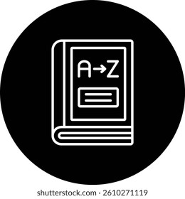 From A to Z vector icon. Can be used for printing, mobile and web applications.