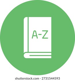 De la A a la Z icono de Vector. Se puede utilizar para aplicaciones de impresión, móviles y de Web.