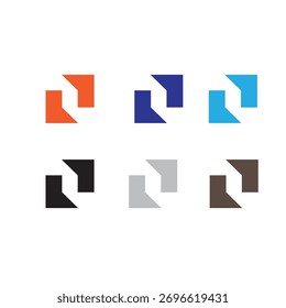 Logotipo quadrado da tecnologia do vetor Z