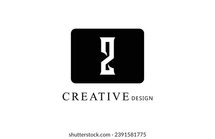 Z white letter creative brand simple minimal logo design for all kind of business.