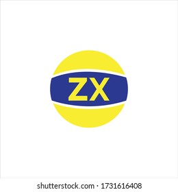 Z X letter logo abstract design