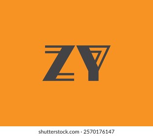 Z and Y logo design. ZY abstract Letters Logo Monogram. This logo design is the process of creating a visual symbol that represents a brand, company, or individual.