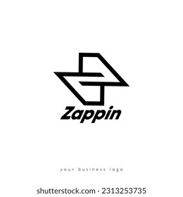Z Zappin logo vector illustration