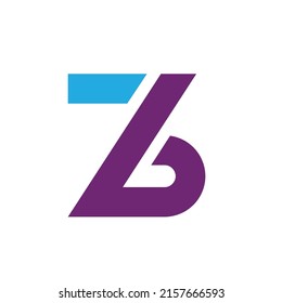 z or zb letter   icon vector illustration concept design template