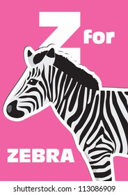 Z for the Zebra, an animal alphabet for the kids