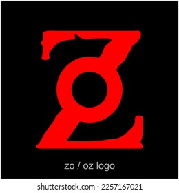 z zero or z o logo illustration