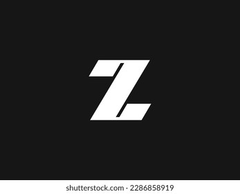 Z ZZ 22 | Ilustración de vectores de diseño con logotipo de iconos | Concepto de plantilla de monograma de letras iniciales. Símbolo monocromo creativo y lineal universal elegante. Logotipo de financiación de empresas premium. Señal de moda de lujo