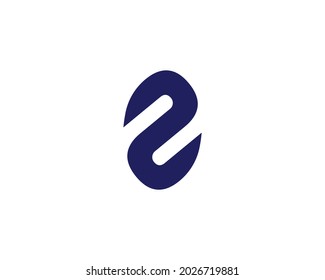 Z and zz letter logo design vector template