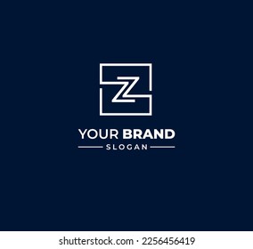 Z, ZZ letter logo design template elements. Modern abstract digital alphabet letter logo. Vector illustration.