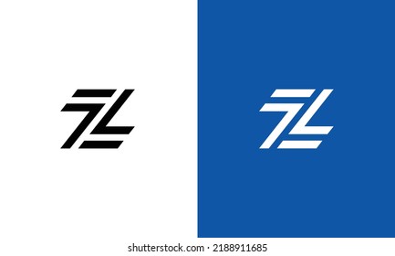 Z ZZ logo design concept with background. Initial based creative minimal monogram icon letter. Modern luxury alphabet vector design