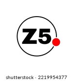 Z5 brand vector icon. Z5 service icon.