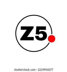 Z5 brand vector icon. Z5 service icon.