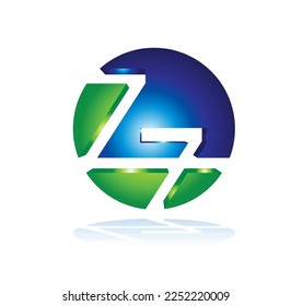 Z7 Illustration Logo Vector Icon Sign illustration in white background isolated