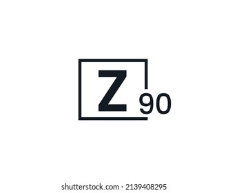Z90, 90Z Initial letter logo