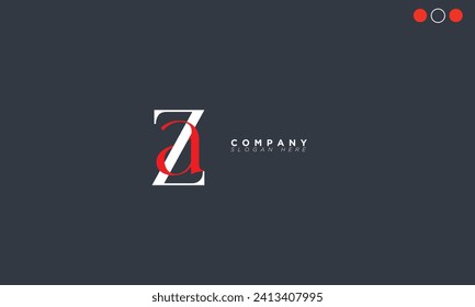 ZA Alphabet Buchstaben Initial Monogram Logo AZ, Z und A