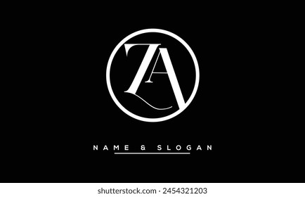 ZA, AZ Abstract Letters Logo Monogram