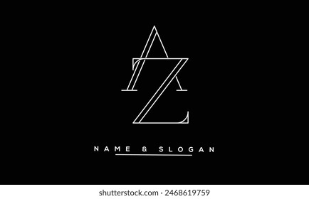 ZA, AZ Abstract Letters Logo Monogram