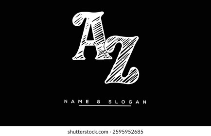 ZA, AZ Abstract Letters Logo Monogram