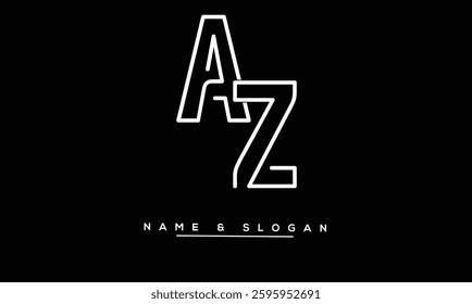 ZA, AZ Abstract Letters Logo Monogram
