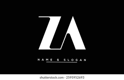ZA, AZ Abstract Letters Logo Monogram