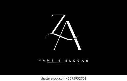 ZA, AZ Abstract Letters Logo Monogram