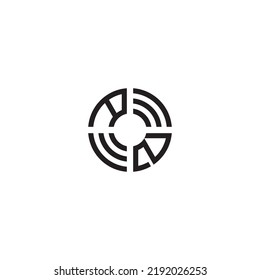 ZA circle initial logo concept in high quality professional design that will print well across any print media