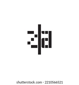 ZA geometrisch gewagtes Konzept in hochwertigem professionellem Design, das gut in allen Printmedien drucken wird