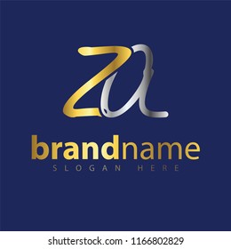 ZA Initial letter logo vector
