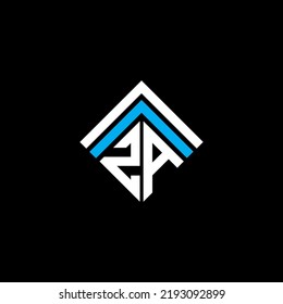 ZA letter logo creative design with vector graphic, ZA simple and modern logo.