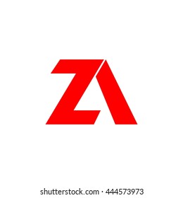 Za Letter Vector Logo Stock Vector (Royalty Free) 444573973 | Shutterstock