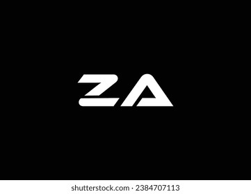 ZA Logo Design And Monogram Logo 