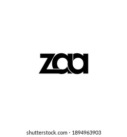 zaa letter original monogram logo design