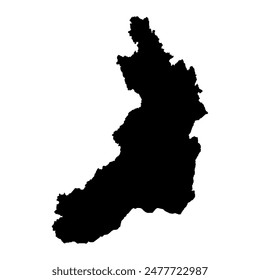 Zabaykalsky Krai map, administrative division of Russia. Vector illustration.