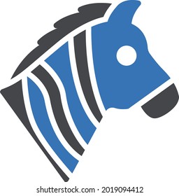zabra vector glyph colour icon