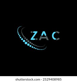 ZAC letter logo creative design. ZAC unique design.
