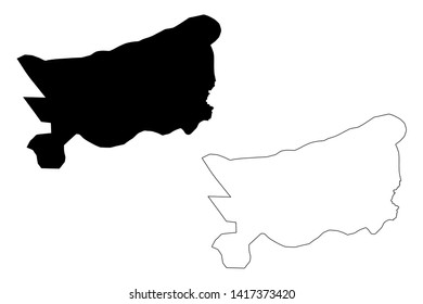 Zacapa Department (Republic of Guatemala, Departments of Guatemala) map vector illustration, scribble sketch Zacapa map
