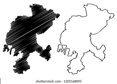 Zacatecas (United Mexican States, Mexico, federal republic) map vector illustration, scribble sketch Free and Sovereign State of Zacatecas map