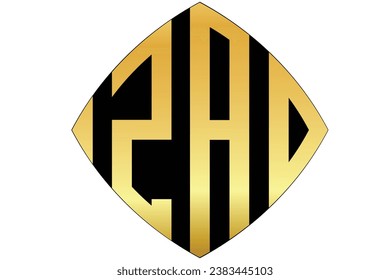 ZAD, AD, ZA, Logos. Abstraktes Logo für Anfangsbuchstaben eines Monogrammes