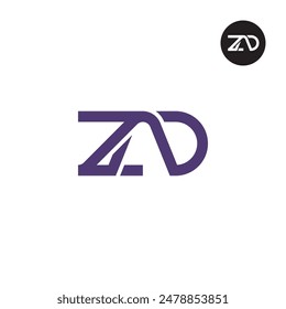 ZAD Logo Letter Monogram Design