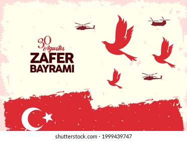 zafer bayrami doves and helicopters