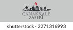 Çanakkale Zaferi ve Askerler.
Canakkale Monument and Soldiers Vector. translation: canakkale victory