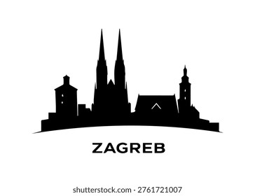 Zagreb city skyline
Vector city skyline on a white background