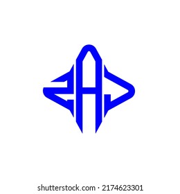 ZAJ letter logo creative design with vector graphic