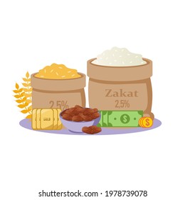 Zakat (alms) Background 03 Vector Design Illustration